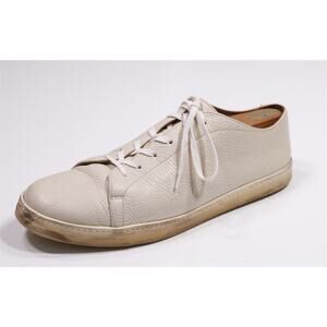 George Cleverley The Jack Trainer Leather Cream Sneakers UK 12 - US 13